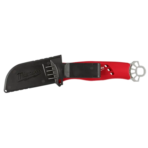 Cuchillo curvo con punta roma para instalaciones eléctricas de alta tensión con anillo 3 en 1 STICKWORK™