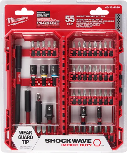 Juego de brocas para destornillador SHOCKWAVE™ Impact Duty™ de 55 piezas