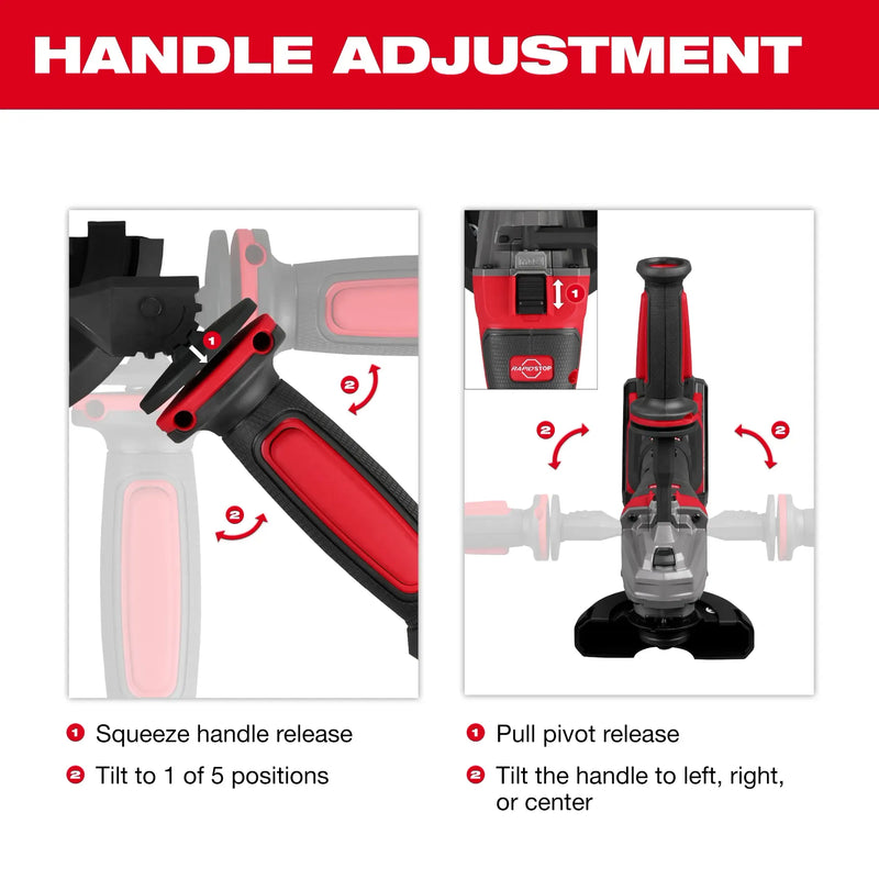 Rectificadora con freno de gatillo doble M18 FUEL™ de 4-1/2" / 5"