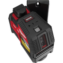 Láser verde recargable de líneas cruzadas y puntos de plomada