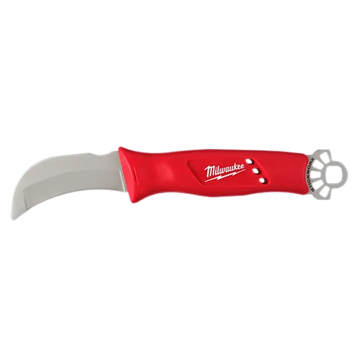 Cuchillo curvo con punta roma para instalaciones eléctricas de alta tensión con anillo 3 en 1 STICKWORK™