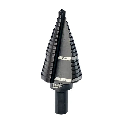 Broca escalonada n.º 1, 1/8" - 1/2" por 1/32"