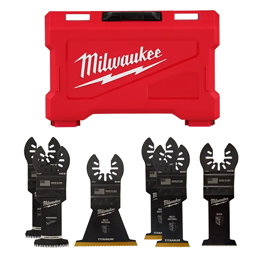Kit variado de cuchillas multiherramienta MILWAUKEE® OPEN-LOK™, 6 piezas