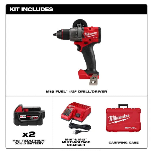 Kit de taladro/destornillador M18 FUEL™ de 1/2" 2903-22