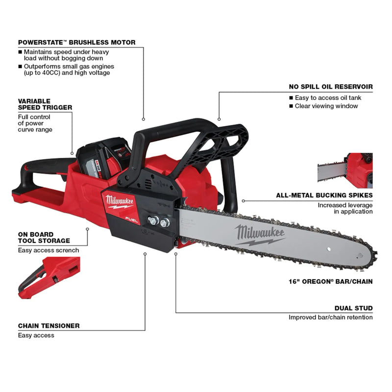 Kit de motosierra M18 FUEL™ de 16" 2727-21HD