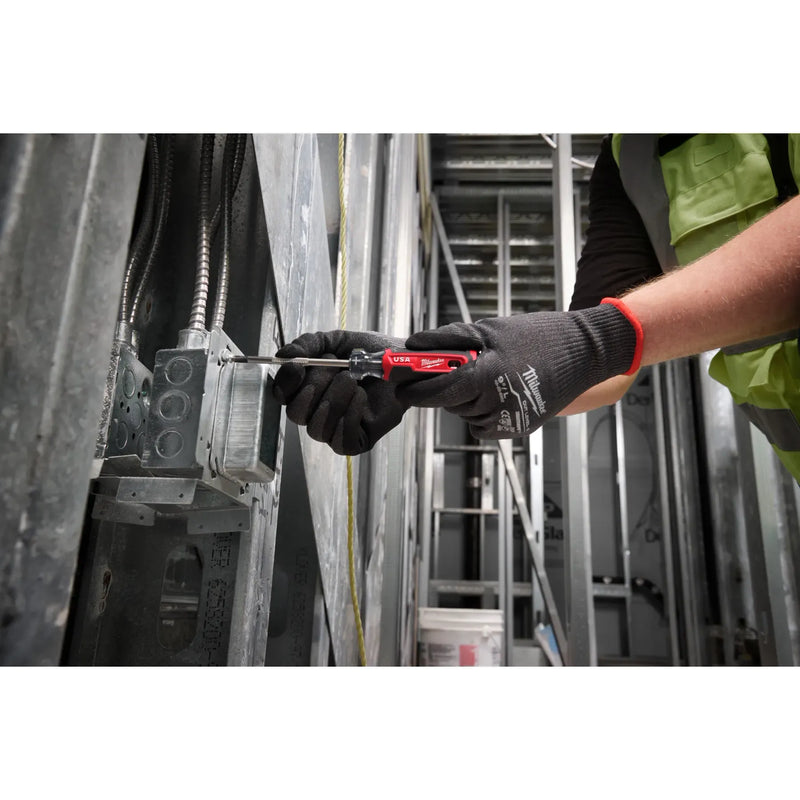 Destornillador de punta plana de 5/16" de 6" con empuñadura acolchonada (EE. UU.)