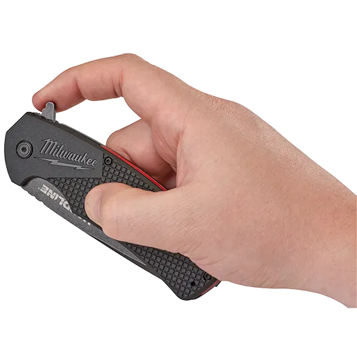 Navaja plegable de bolsillo HARDLINE™ con hoja lisa de 3.5"