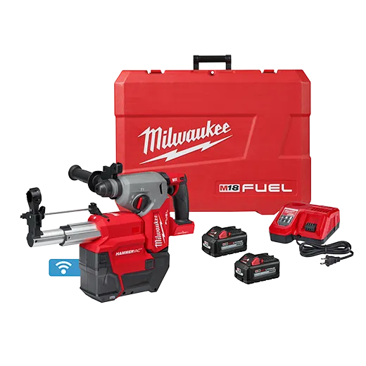 Kit de martillo rotativo M18 FUEL™ SDS Plus de 1" con extractor de polvo ONE-KEY™ 2914-22DE