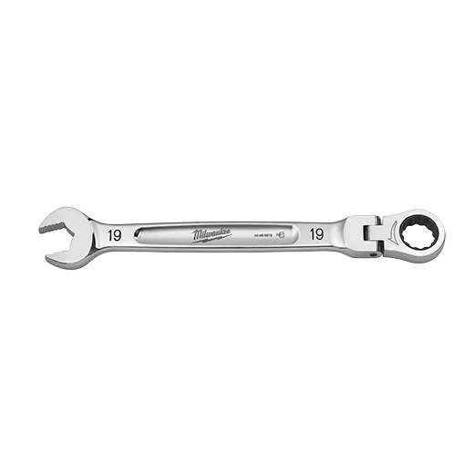 Llave combinada de trinquete de cabezal flexible de 10 mm