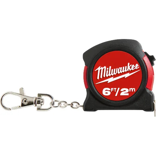 Cinta métrica para llavero Milwaukee de 6 pies / 2 m