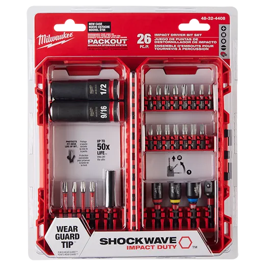 Juego de 26 destornilladores Y sujetadores SHOCKWAVE™