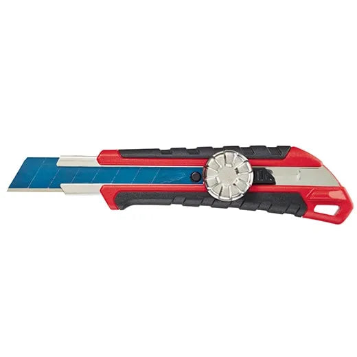 Navaja 18 mm con bloqueo metálico y cuchilla para cortes de precision