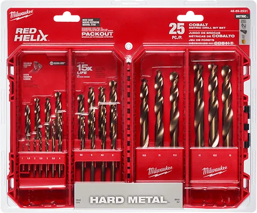 Juego de Brocas escalonadas HSS-G TiAlN espiral Step Tip Evomaxx