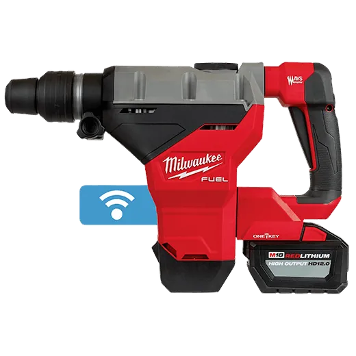 Kit de martillo rotativo M18 FUEL™ SDS MAX de 1-3/4" con (2) baterías de 12.0