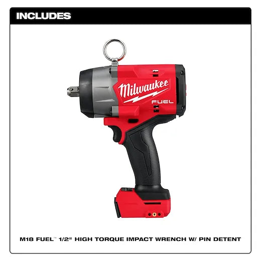 Llave de impacto de torque alto M18 FUEL™ de 1/2" con retención de pasador