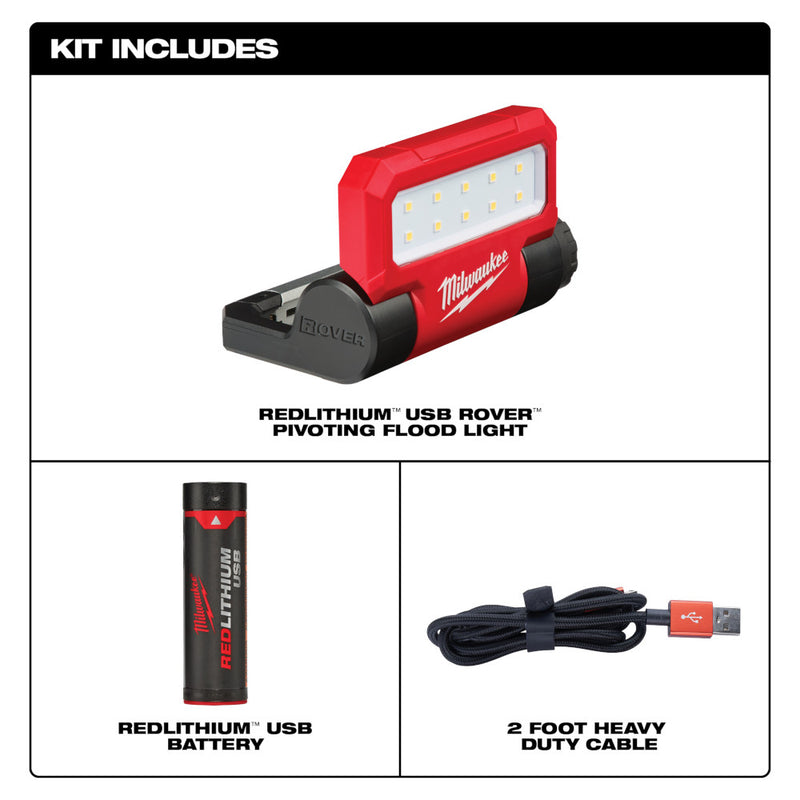 Lámpara giratoria REDLITHIUM™ USB ROVER™ 2114-21