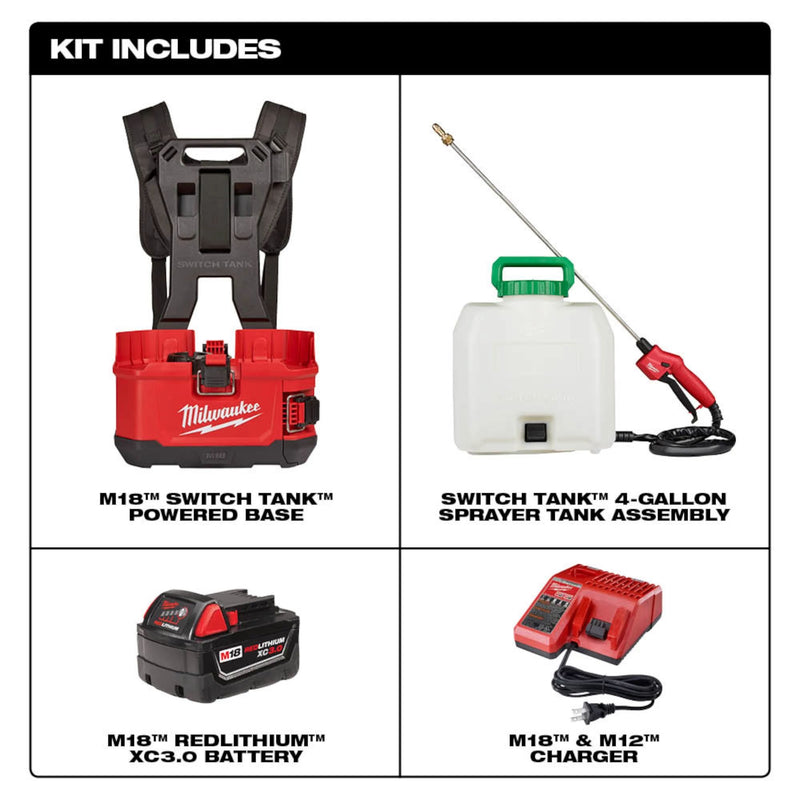 Kit de pulverizador de mochila de 4 galones M18™ SWITCH TANK™ 2820-21PS