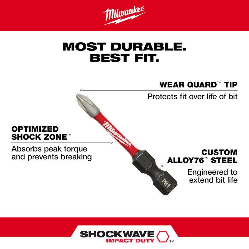 Puntas cuadradas de impacto SHOCKWAVE™