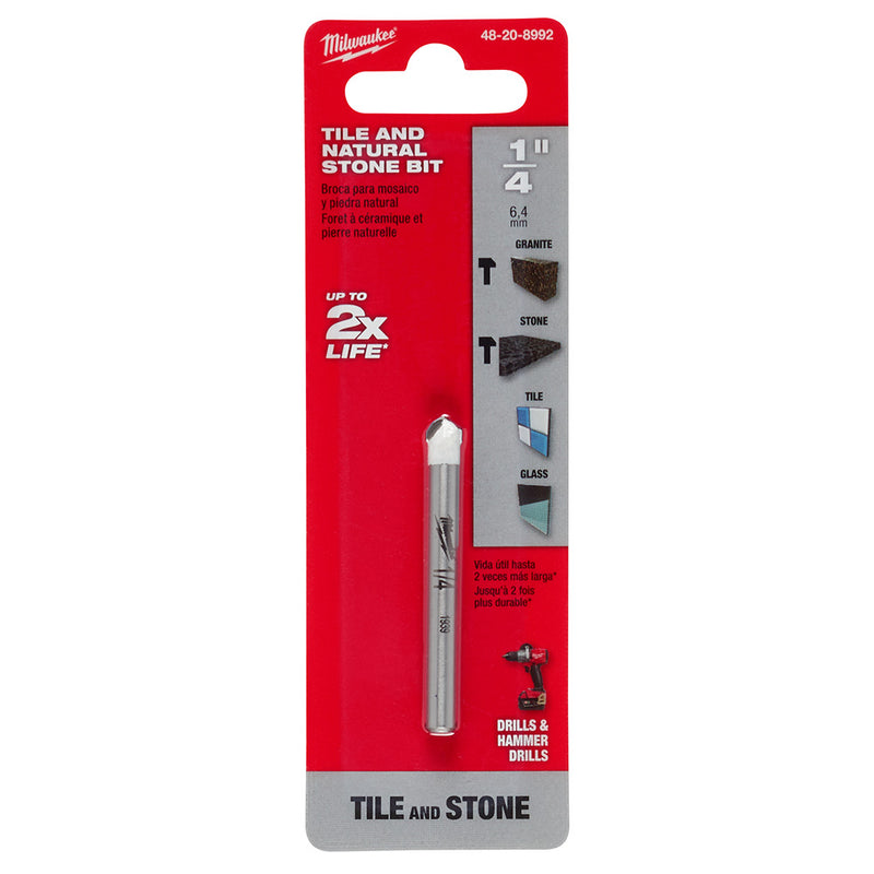 Broca para Azulejos y Piedras Naturales de 1/4" 48-20-8992