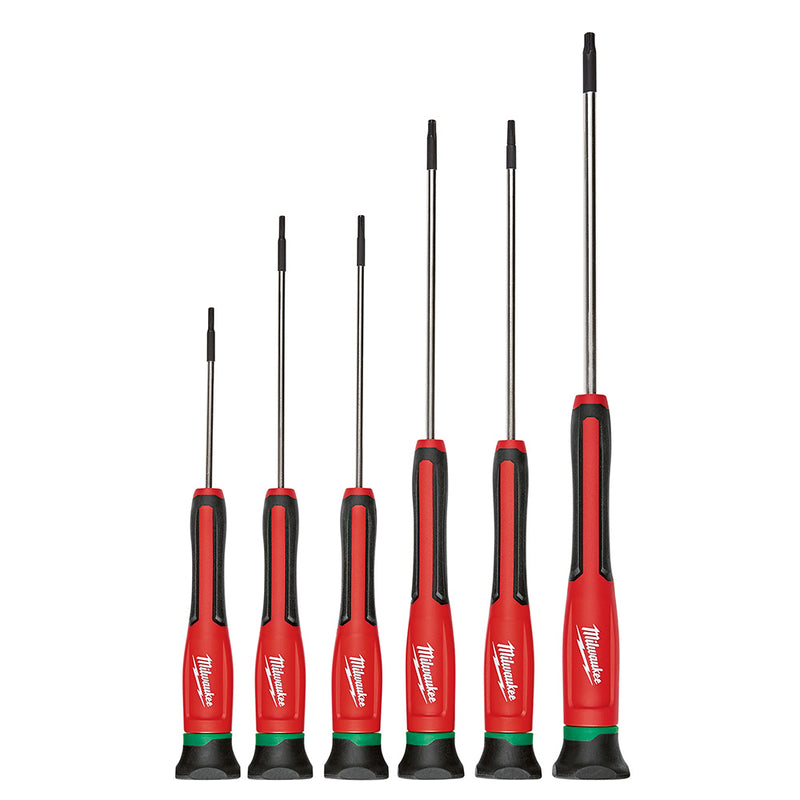 Juego de destornilladores de precisión TORX® de 6 piezas con estuche 48-22-2610
