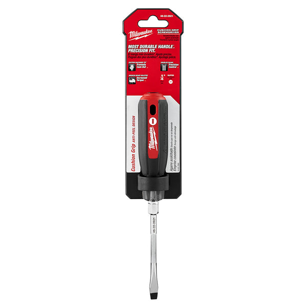 Destornillador con empuñadura acojinada de 1/4" ranurado - 4" 48-22-2821