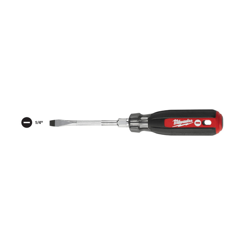 Destornillador con empuñadura acojinada de 1/4" ranurado - 4" 48-22-2821