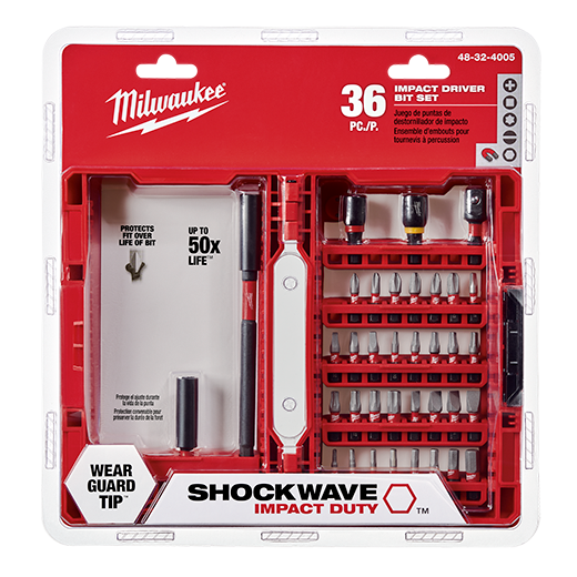 Juego de puntas de destornillador para servicio de impacto SHOCKWAVE™ - 36 piezas 48-32-4005