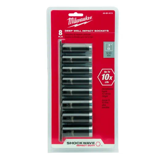 Juego de dados de pozo profundo SHOCKWAVE™ de 3/8" - 8 piezas 49-66-4419