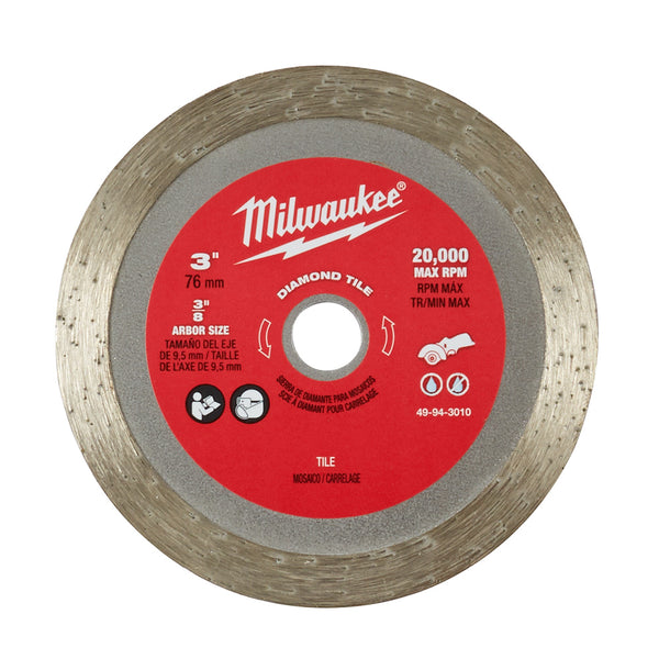 Hoja de diamante para azulejos de 3" 49-94-3010