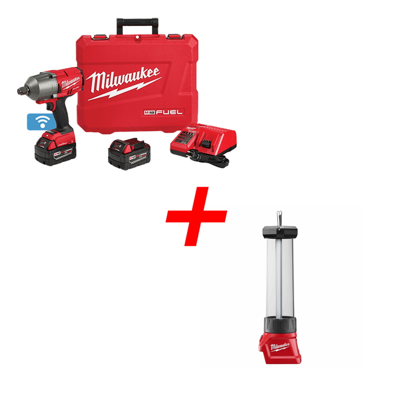 Kit de llave de impacto M18 FUEL™ +Luz M18™ con carga USB (2864-22 + 2363-20)